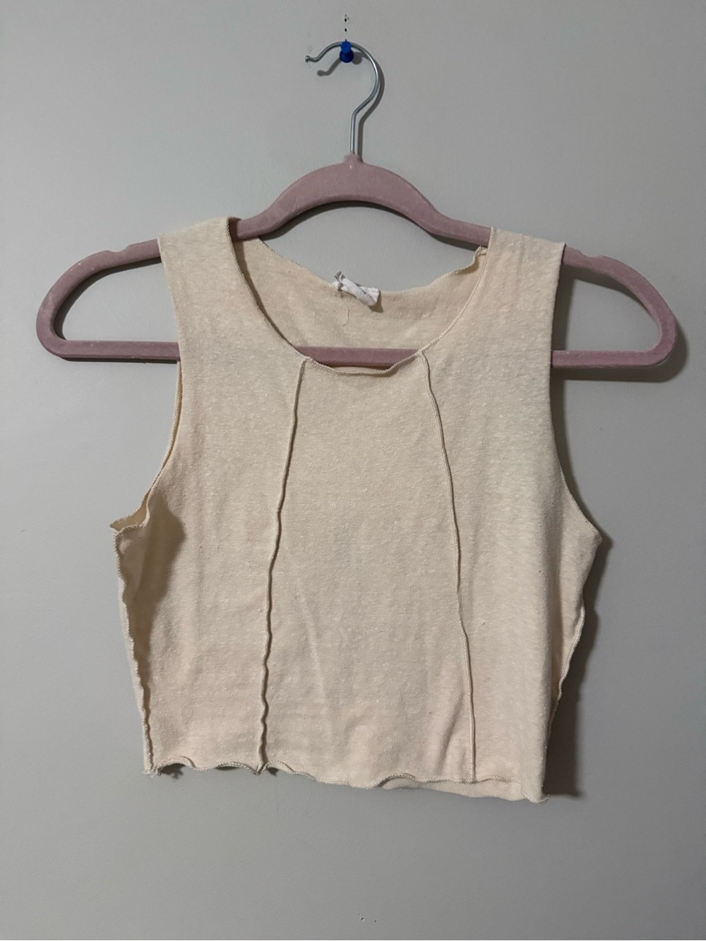 Le Lis Beige Crop Top